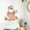 Pegatina de Pared Xinuo PH-QTB917 Cuadros Navideños Picnic Papá Noel para Habitación Infantil Dormitorio Decoración de Pared