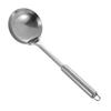 Espátula de aço inoxidável conjunto de utensílios de cozinha colher de sopa para cozinhar espátula cabo de tubo redondo espátula de cozinha anti-queimadura espátula para fritar escorredor grande presente