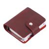 Caderno Mini de Couro Crazy Horse Retrô Transfronteiriço A9 de Três Argolas com Folhas Soltas Couro de Vaca de Primeira Camada Bloco de Notas Diário Suprimento Pronto