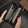 Cartera de Piel Sintética para Hombre con Múltiples Ranuras para Tarjetas Estilo Largo Casual de Gran Capacidad Bolso de Mano Multifuncional para Teléfono y Cambio