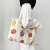 Bolsa de Lona Artística Frutas Frescas de Verão Feminina de Ombro Único Doce Estilo Chinês Borboleta Bolsa de Mão Fornecimento Transfronteiriço