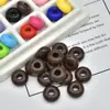 Cuentas Acrílicas de Agujero Grande de 14 mm Color Sólido Cuentas de Rueda Cuentas Espaciadoras Cuentas para Hilo Pulsera DIY Goma para el Cabello Tejido Accesorios para Joyería