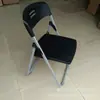 Silla plegable simple silla de respaldo para el hogar silla de plástico portátil silla para adultos silla para computadora taburete de entrenamiento silla de oficina para conferencias
