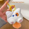 Colgante de Peluche de Monstruo Pequeño de Dibujos Animados Lindo Regalo Pequeño Llavero de Gato de Peluche Juguete Promocional Accesorio para Bolsa