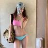 Moda feminina estilo coreano biquíni sexy colorido hot girl celebridade online férias japonês fofo maiô triângulo com bojo