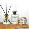 Botella Redonda de Aromaterapia, Botella Vacía para Uso en Hotel, Botella Adorno de Aromaterapia, Botella Difusora de Varillas sin Llama, Botella Vacía de Aromaterapia con Aceite Esencial