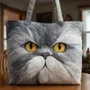 2026 Nueva Serie Transfronteriza de Gatos Estampado Digital Bolso de Hombro Acolchado de Moda