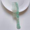 Novo coreano ácido acético placa pente simples retro mármore textura pente cabelo leopardo impressão pente cabelo pente mulheres atravessar a fronteira