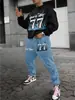 Traje de Sudadera con Cuello Redondo y Pantalón para Hombre Temu Transfronterizo Estampado 3D Moda Hip-Hop al Aire Libre Ropa Deportiva
