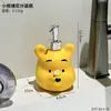 Botella de Jabón con Forma de Dibujo Animado de Winnie the Pooh para Baño del Hogar Jabón de Manos para Baño Champú Botella Dispensadora Multifuncional