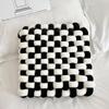Cojín Tejido Cuadrado Color Block Amazon Cojín Cojín Respaldo de Sofá Almohada de Felpa Decorativa Cojín para Ventana de Bahía
