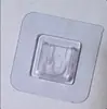 Parches adhesivos especiales para estanterías, ganchos adhesivos transparentes sin rastro y sin perforación, clips fijos de adhesivo trasero para montaje en pared, accesorios en stock