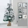 Decoração de Natal Transfronteiriça Conjunto de Árvore de Natal Flocada para Mesa de Casa 45/60cm Pacote de Árvore de Natal Enfeites DIY