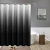 Procesamiento de Fábrica Fuente Cortina de Ducha Impermeable para Waffle Cortina Divisoria de Baño Cortina de Puerta Degradada para Baño Fabricante Lote
