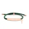 Pulsera Personalizada Publicidad Transfronteriza Logo Personalizado Multicolor Cruz Regalo Navideño Pulsera Trenzada Grabada de Acero de Titanio