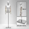 Suporte de manequim de corpo inteiro e sem seios para lojas de roupas femininas, adereço para vitrine, manequim de meio corpo