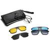 Lentes Magnéticos Miopía Bearmer Pesca Conducción Especial Cuatro en Uno Doble Varilla Gafas de Sol de Moda Gafas de Sol para Hombre