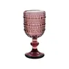 Venta al por mayor transfronteriza Vidrio de espíritu repujado retro Vidrio colorido Copa de vino blanco Copa de boda Copa de vino engrosada 0.05kg Copa