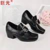 Sapatos Juyuan 2026 Outono Novo Estilo Praça Renascentista Bico Quadrado Retrô Salto Bloco Sapatos Individuais Femininos Comércio Exterior Tamanho Grande Sapatos Femininos