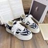Baikuang 2023 Primavera e Verão Explosões Pequena Fragrância Fada Sapatos Nicho Design Retro Biqueira Redonda Sapatos de Lona Sapatos Brancos