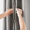 Abrazaderas magnéticas para cortinas para bloquear la luz, con fuerte adhesión, instalación sin clavos y cierres magnéticos para cortinas de puerta