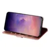 Adecuado para Samsung Note20 Funda con Cuerda y Cremallera Brillante para Teléfono Móvil Note20 Ultra Tapa Flip Funda Protectora para Mujer