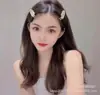 Pinza para el Cabello Sin Costuras Coreana Lateral Celebridad de Internet Chica Clip Plano Pequeño de Metal con Brillo de Diamante Pinza para el Cabello Estilo Simple Elegante Flequillo