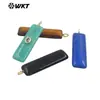 Wt-P2019 Colgante Rectangular Delgado de Piedra Natural Pequeño Zirconia Incrustada Ojo de Tigre Cuarzo Rosa Accesorios