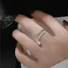 Anéis Populares para o Dedo Indicador para Mulheres, Estilo Ins da Moda, Alta Qualidade, Design Minimalista, Anéis de Design Exclusivo, Atacado de Joias