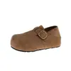 Nuevos Zapatos Birkenstock de Suela Gruesa para Mujer 2025 Otoño Aumento Interno Mocasines sin Cordones Zapatos Birkenstock
