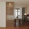 Divisória de madeira maciça usada, sala de estar retrô estilo francês, tela para hall de entrada, divisória para porta, divisória de madeira maciça de piso a teto