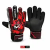 Guantes de portero para niños con estampados de colores contrastantes, protección antideslizante de látex en muñeca y dedos, transpirables, para entrenamiento de fútbol infantil