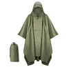 Poncho Impermeable Tres en Uno de Comercio Exterior Lona de Mochila Exterior Transfronteriza para Montañismo Poncho Portátil de una Pieza para Adultos