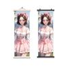 Pintura Decorativa de Póster Estilo Dulce Femenino Bidimensional Madera Maciza Estudio Arte Tela Dormitorio Sala de Estar Entrada de Apartamento Pintura Colgante