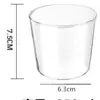 Chaleira fria de vidro Um pote Um copo Conjunto de chaleira fria Doméstico Pequeno Pote de suco de vidro com alto teor de borosilicato para uma pessoa