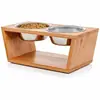 Amazon Gato Perro Perro Bebedero Estante Estante de Alimentación Mascota Tazón Estante Alimentador Automático Venta al por Mayor