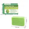 Sabonete de Óleo Essencial de Melaleuca Cross-Border Tk para Banho, Limpeza Profunda do Corpo, Hidratação Suave, Sabonete Artesanal Refrescante para Limpeza da Pele