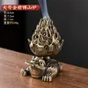 Queimador de Incenso Pequeno Pera Xiangyun Novo Estilo Chinês Liga de Zinco Pequeno Queimador de Incenso Suporte de Incenso Dragão e Fênix Queimador de Incenso em Espiral Aromaterapia