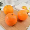 Modelo de Naranja de Simulación Plástico Naranja Navel Sunkist Naranja Falsa Fruta Mandarina Adorno Decoración para Fotografía Accesorio de Educación Temprana