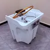 Bacia Portátil para Lavagem de Cabelo do Fabricante, Máquina de Terapia Capilar, Acessório para Centro de Saúde Bacia de Cerâmica, Cama de Beleza, Bacia para Lavagem de Cabelo com Circulação de Água a Vapor