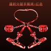 Conjunto Jiuai Sm Flirting Agrupado com Algemas Bondage para Casal Brinquedos Sexuais Alternativos Sexo Produtos para Adultos Treinamento