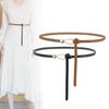 Cinturón Fino de Piel Genuina para Mujer Decorativo Estilo Occidental para Vestido Suéter Abrigo Cintura Ins Moderno Cinturón de Cintura Versátil