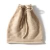 Suave y Acogedor Cachemir 2026 Otoño e Invierno Nuevo para Mujer Reversible con Cordón Simple Cálido de Punto Casual Gorro