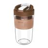 Vaso Doble para Beber de Doble Capa con Aislamiento Térmico Tapa de Vaso Tubo de Succión Portátil Vaso Multicolor Transparente para Leche Café Vaso para Agua de Oficina Hogar