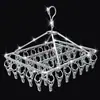 Colgador de Ropa Engrosado Estilo Pinza Acero Inoxidable Tendedero para Ropa Pinza para Calcetines Soporte para Calcetines Artefacto para Secar Calcetines Gancho Multifuncional a Prueba de Viento