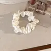 Goma para el pelo de pedrería estilo francés para mujer, adecuada para coletas altas y bajas, suave con el cabello, nuevo accesorio para el cabello 2024