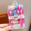 Gomas para el pelo tipo cable de teléfono para niños, aptas para bebés, alta elasticidad, gomas para el pelo de colores dopamina para cabello rizado de niñas