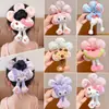 Kuromi Trasero Scrunchie de Flores para Niños para Niñas Lindo Lazo para Moño Accesorio para el Cabello