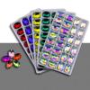 Taladro ovalado cosido a mano de espalda plana con doble agujero taladro de vidrio cosido a mano color liso ropa con taladro DIY taladro de cristal taladro caliente brillante