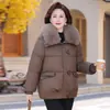 Abrigo de algodón suelto de invierno para mujeres de mediana edad 2026 nuevo estilo chaqueta de algodón cálida engrosada a la moda para mujeres de mediana edad y mayores